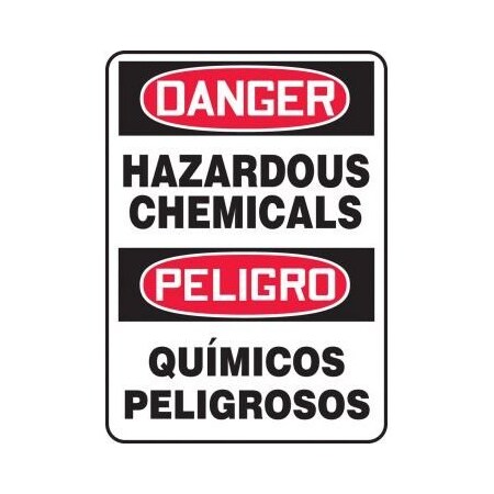 OSHA DANGER BILINGUAL SAFETY SIGN SBMCHL267XT